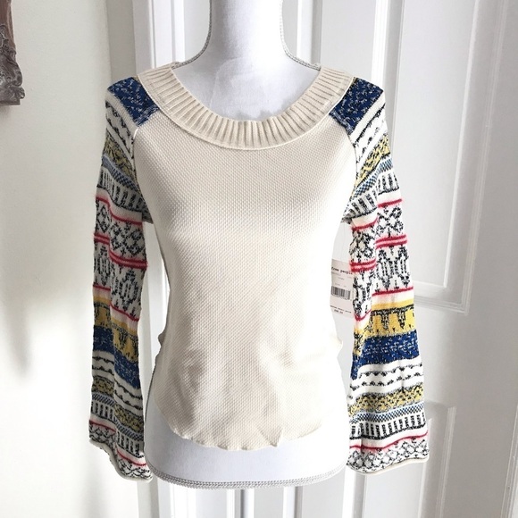 Free People Fairground Thermal Top/Sweater XS - Picture 3 of 7
